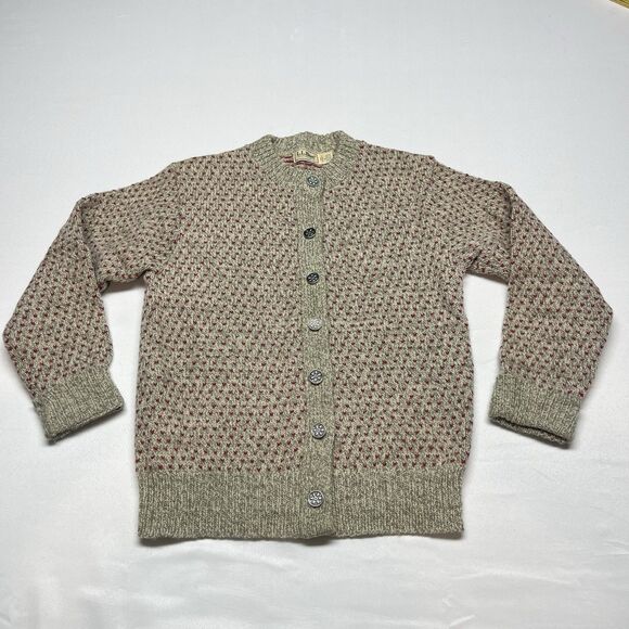Vintage 1990s Wool Hearts L.L. Bean Cardigan Sweater - Picture 4 of 7
